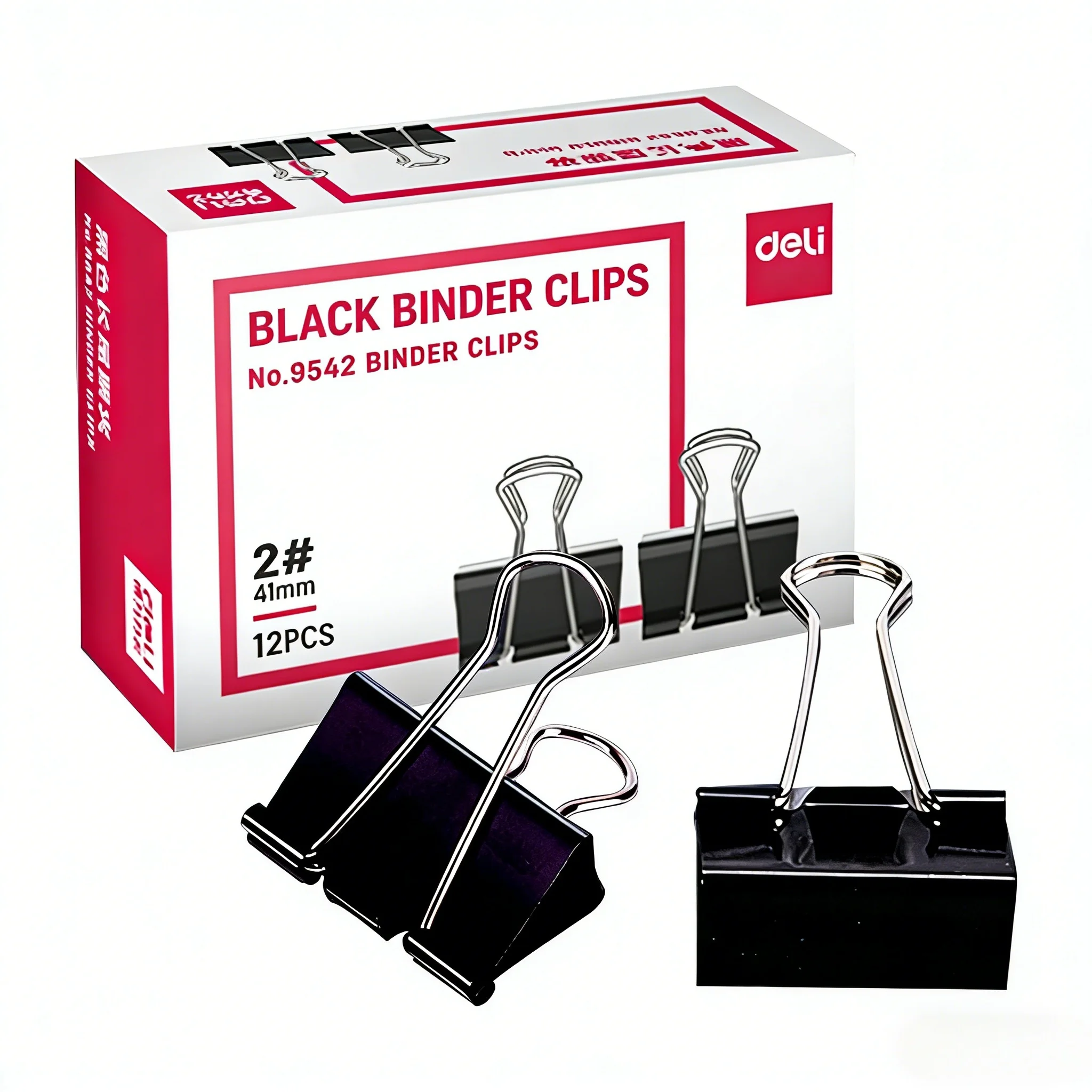 Binder Clip Assorted - 954 Series Black Binder Clips 12pcs/Box
